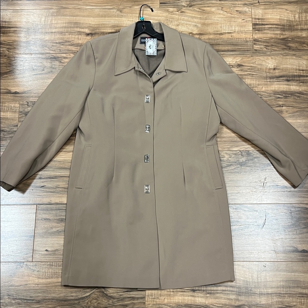 RAINSHEDDER | VINTAGE tan coat with removable cold weather liner